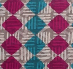 Grey Sanganeri Inspired Screen Printed Fabric - SSEthnics – alternate view