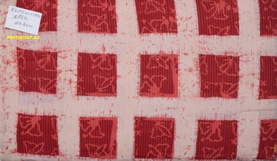Maroon-Squares-Kantha-Cotton-Fabric – alternate view