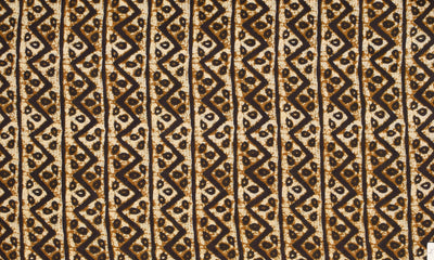 Brown Sanganeri Screen Print Fabric – alternate view