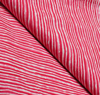 Pink Sanganeri Inspired Screen Print Fabric - SSEthnics