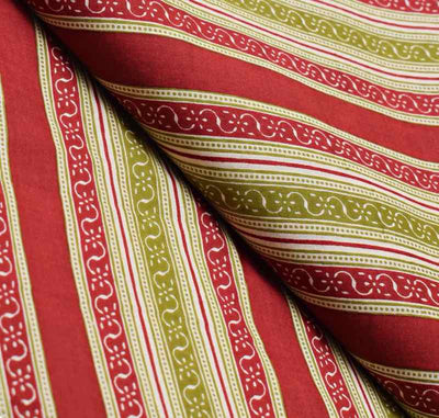 Cream Sanganeri Inspired Screen Print Fabric - SSEthnics