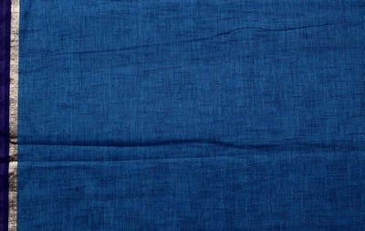 Blue Zari Slub Handloom – alternate view