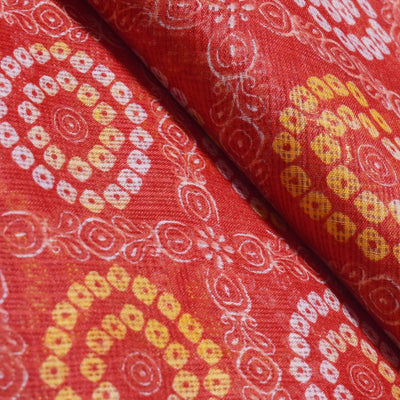 bandhani and sanganeri screen print kota fabric