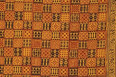 Yellow Special Bagh Cotton Handblock – alternate view
