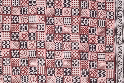 Cream Special Bagh Cotton Handblock – alternate view