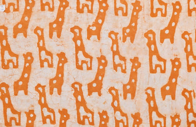 Mustard Yellow Dabu Handblock Print Fabric – alternate view