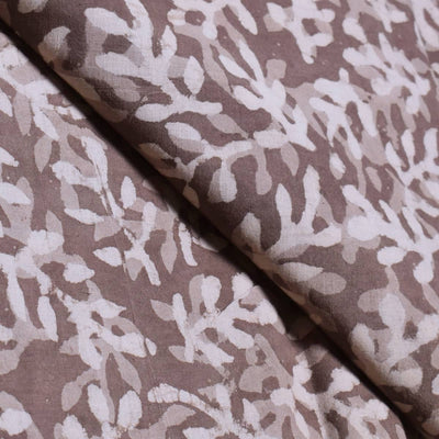 Grey Dabu Special Hand Block Print Fabric