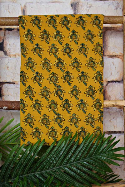 Yellow Ajrakh Block Print Two Piece Set - SSEthnics – alternate view
