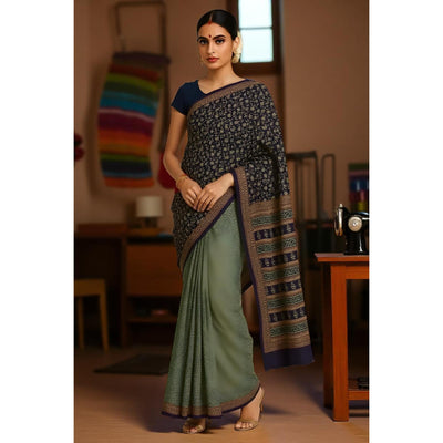 Green Bagh Designer Mul Cotton Saree