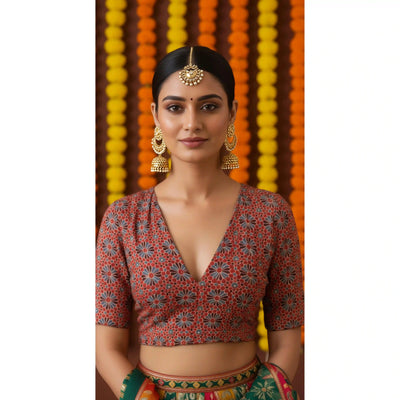 Ajrakh Designer Blouse