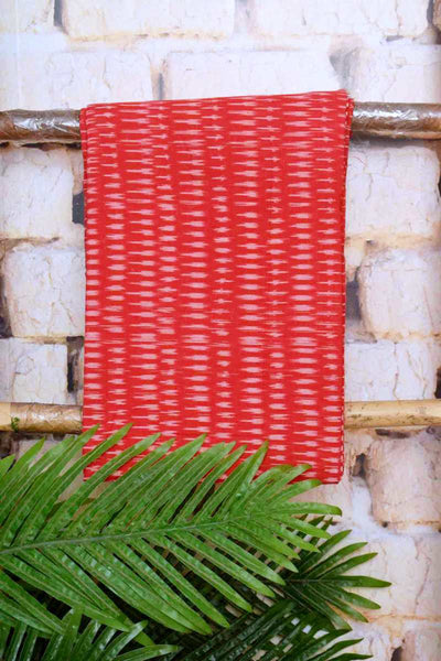 Ikat Two Piece Set with Linen Zari Booti Dupatta