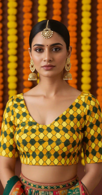 Ajrakh Designer Blouse