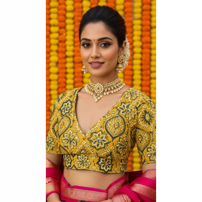 Ajrakh Designer Blouse