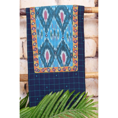 Ikat Patchwork Designer Kurti Plus Size