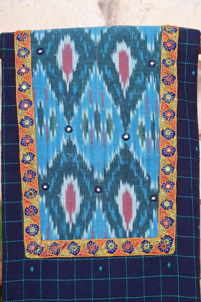 Ikat Patchwork Designer Kurti Plus Size