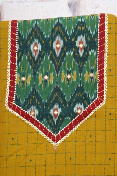 Ikat Patchwork Designer Kurti Plus Size