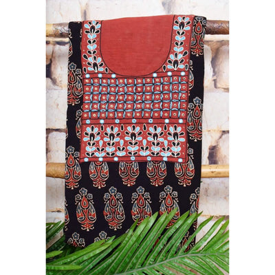 Ajrakh Hand Embroidered Kurti