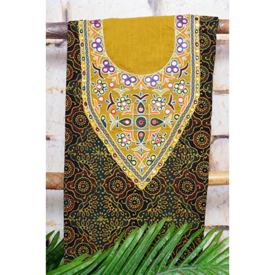 Ajrakh Hand Embroidered Kurti