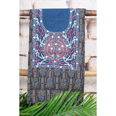 Ajrakh Hand Embroidered Kurti