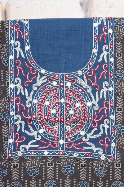 Ajrakh Hand Embroidered Kurti