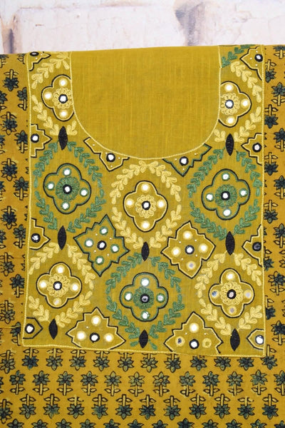 Ajrakh Hand Embroidered Kurti