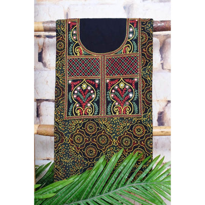 Ajrakh Hand Embroidered Kurti