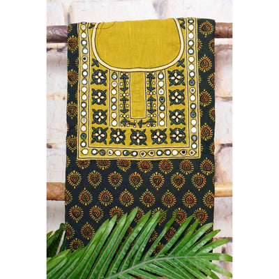 Ajrakh Hand Embroidered Kurti