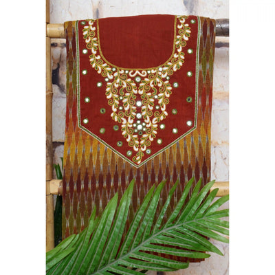 Hand Embroidered Cotton Designer Kurti - SSEthnics