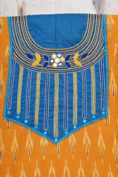 Hand Embroidered Cotton Designer Kurti - SSEthnics