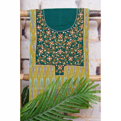 Hand Embroidered Cotton Designer Kurti - SSEthnics