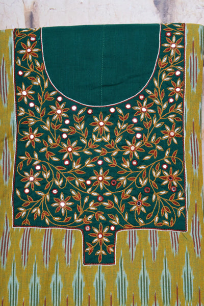Hand Embroidered Cotton Designer Kurti - SSEthnics