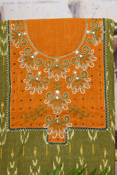 Hand Embroidered Cotton Designer Kurti - SSEthnics