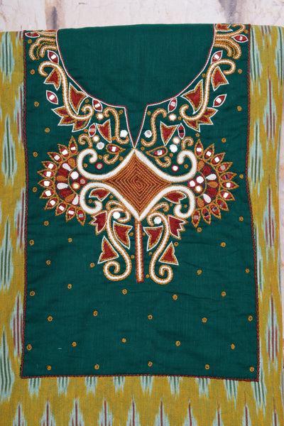 Hand Embroidered Cotton Designer Kurti - SSEthnics