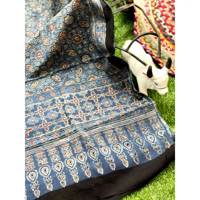 Ajrakh Block Print Cotton Stole