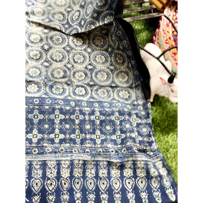 Ajrakh Block Print Cotton Stole