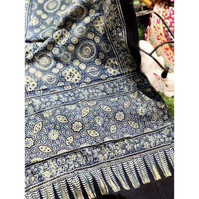 Ajrakh Block Print Cotton Stole