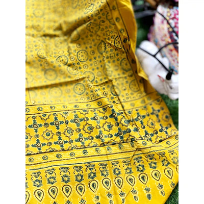 Ajrakh Block Print Cotton Stole