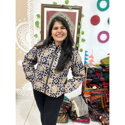 Black Batik Unisex Bomber Jacket