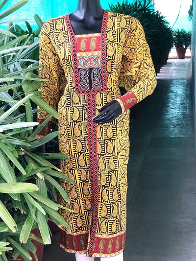 Yellow Bagh Cotton Designer Kurti