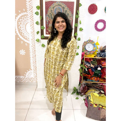 Mud Brown Vanaspati Cotton Kurti