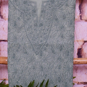 Authentic Chikankari Unstitched Suit - SSEthnics