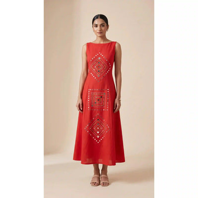 Mirror work dress | SSEthnics