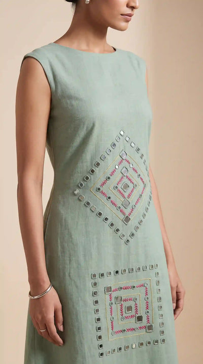 Mirror work dress | SSEthnics