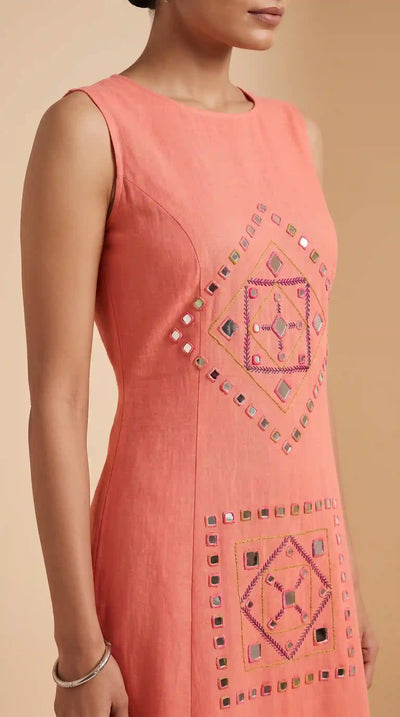 Mirror work dress | SSEthnics