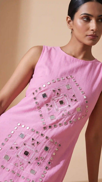 Mirror work dress | SSEthnics