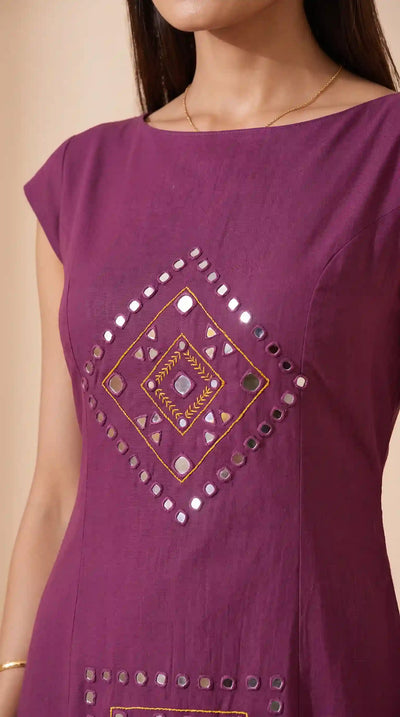 Mirror work dress | SSEthnics