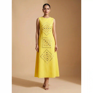 Mirror work dress | SSEthnics