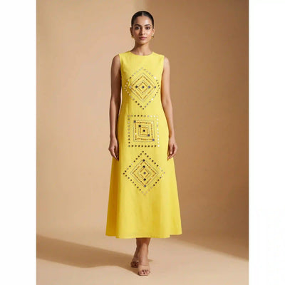 Mirror work dress | SSEthnics