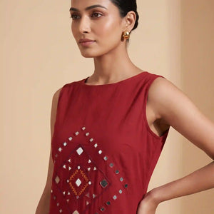 Mirror work dress | SSEthnics