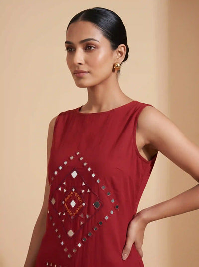 Mirror work dress | SSEthnics